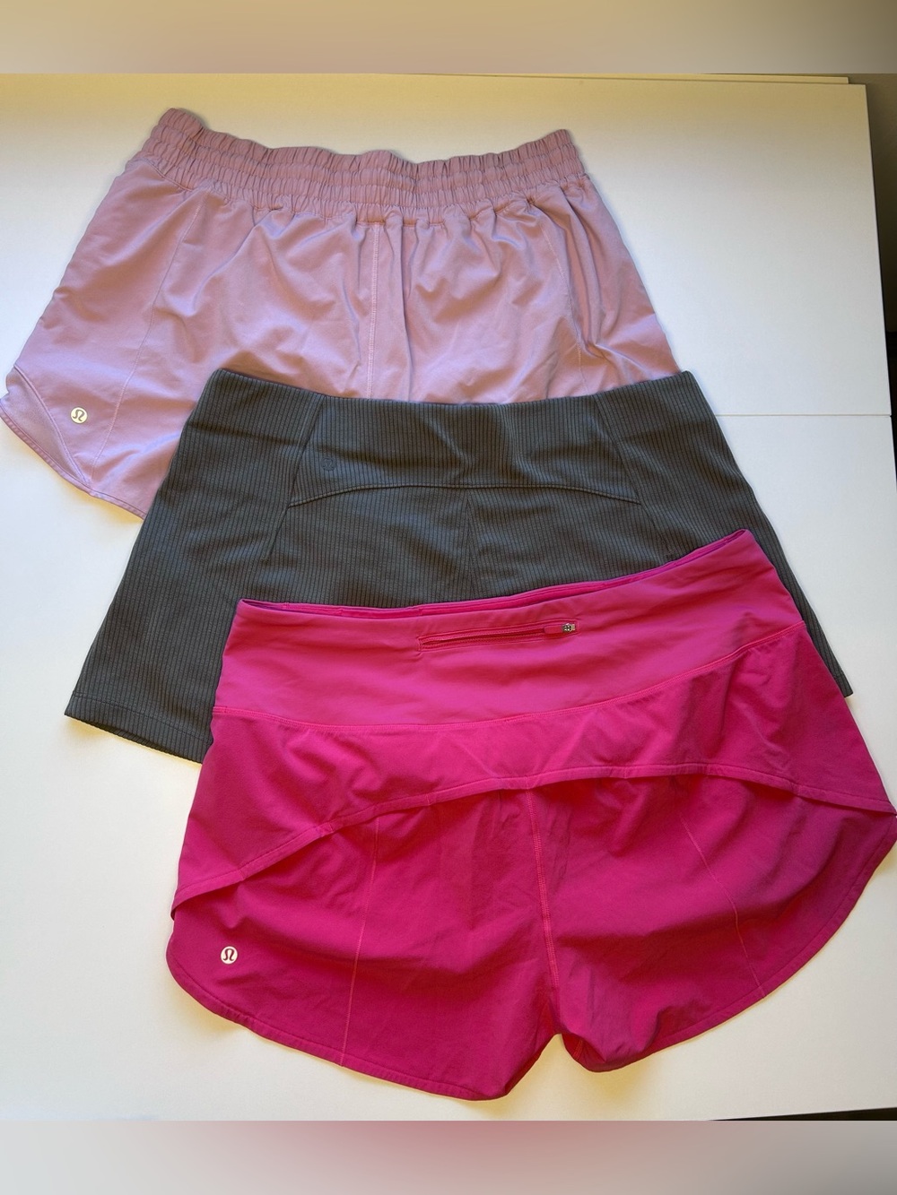 Bundle of 3 Lululemon Shorts Size 14 Speed Up HR Softstreme Track That